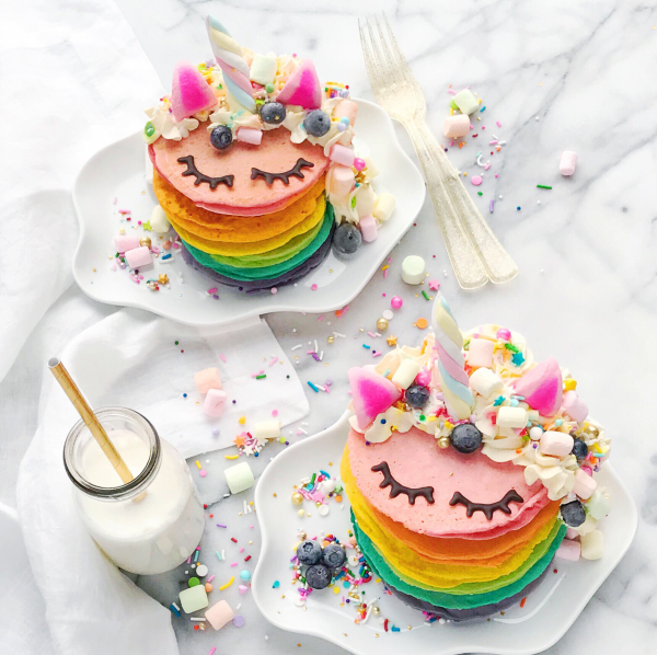 Unicorn pancakes on sale